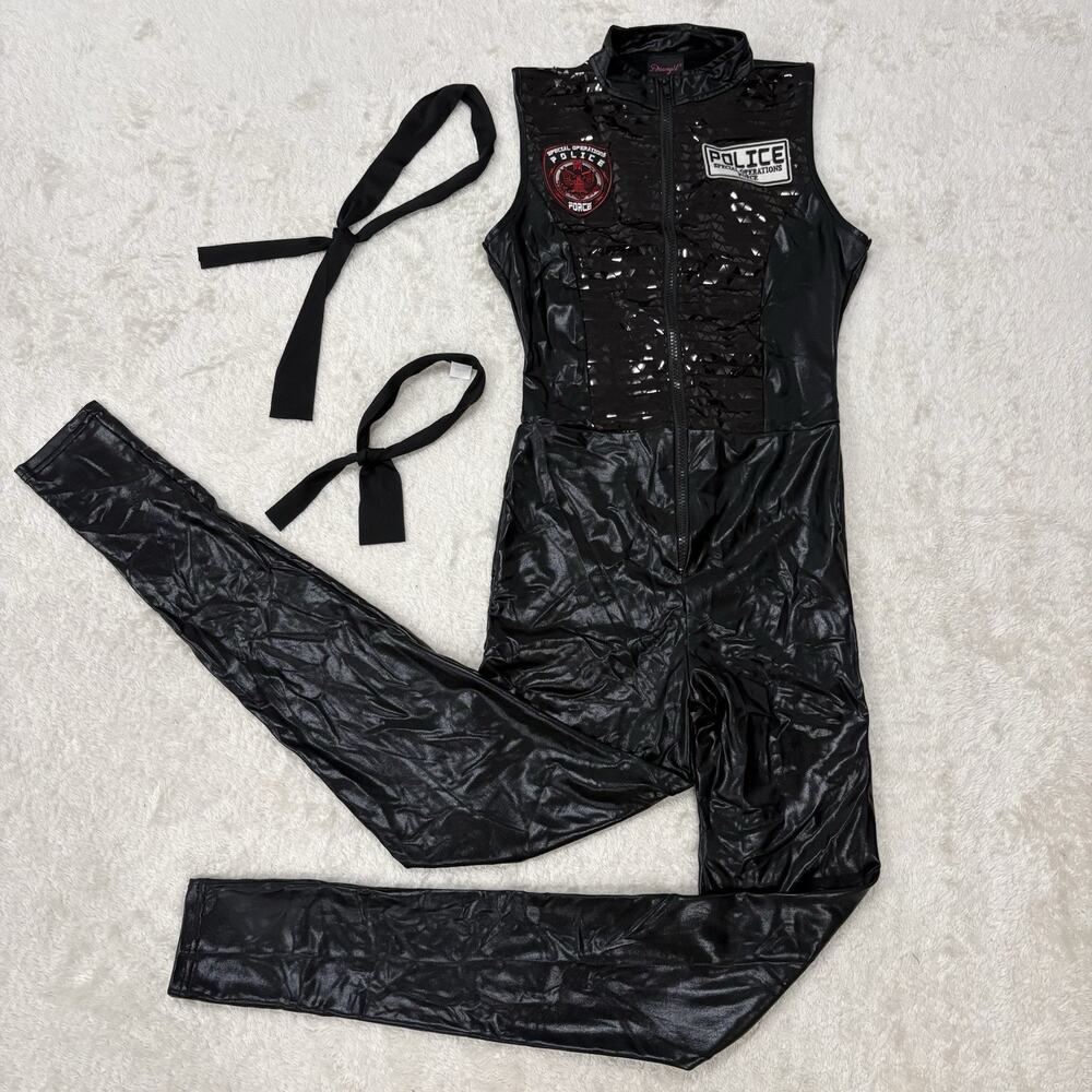 Dreamgirl Special Ops Womens Small Police SWAT Jumpsuit Halloween Costume 11951
